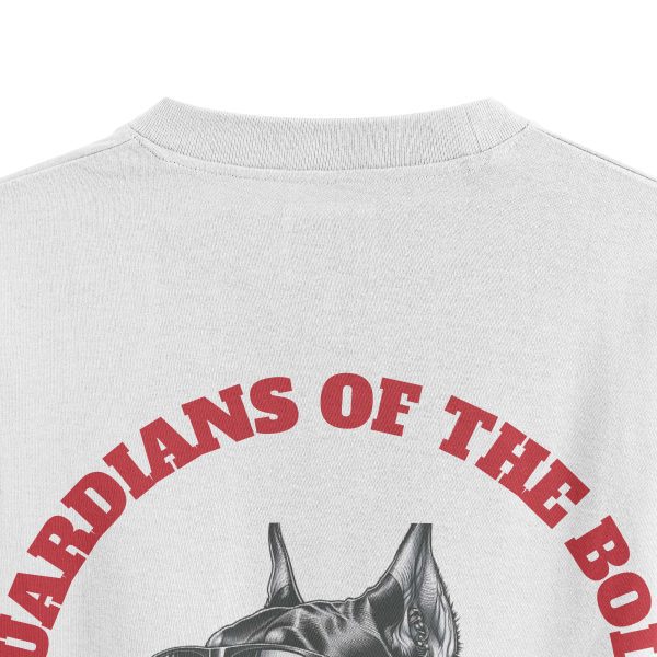 Oversize Tişört Doberman Köpek Sırt Baskılı Yarı Oversize T-shirt 1193 - Görsel 6