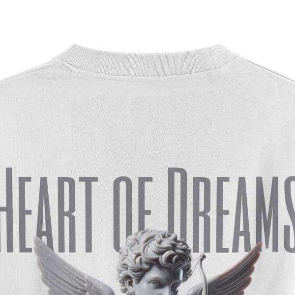 Melek Baskılı Oversize Unisex Tişört – Dream of Love T1195 - Görsel 5
