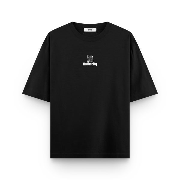 Oversize T Empress Satranç Sırt Baskılı Yarı Oversize Tişört 1196 - Görsel 3