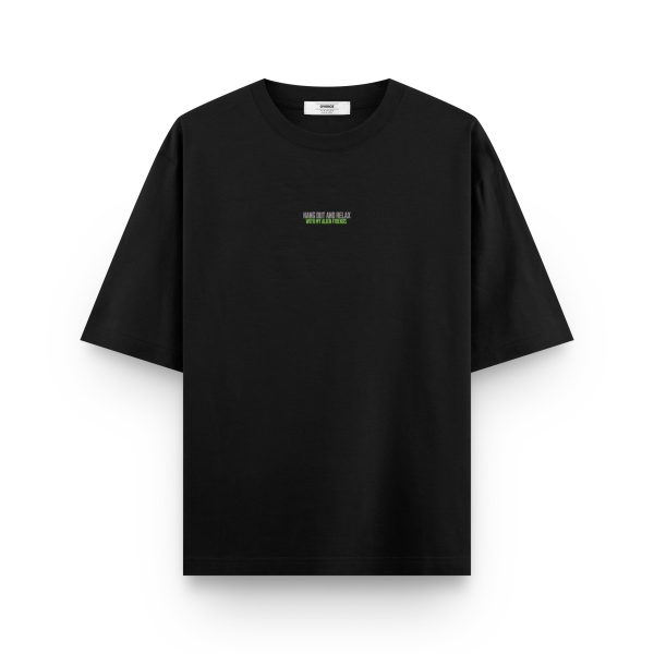 Alien Baskılı Tişört Alien Friends Oversize T-shirt Yazılı Tişört 1229 - Görsel 2