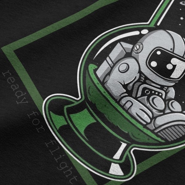 Oversize Tişört Bong Astronot Sırt Baskılı Yarı Oversize T-shirt 1198 - Görsel 6