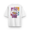 Daisy Duck Oversize Tişört Beyaz Oversize Tshirt 1233