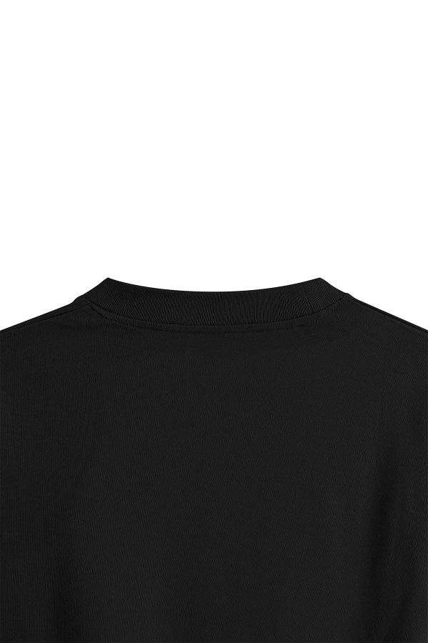 Graffiti Yazılı Oversize Tişört Siyah Overoz T-shirt 1240 - Görsel 5