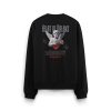 Melek Baskılı Oversize Sweatshirt S1195