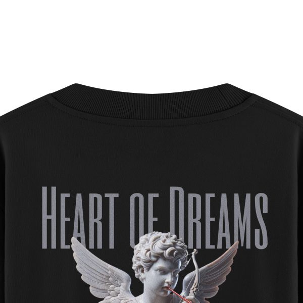Heart Of Dreams Sırt Baskılı Siyah Oversize Sweatshirt S1195 - Görsel 5