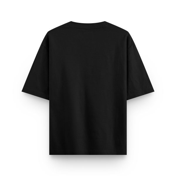 Siyah Oversize Baskılı Tişört Keep The Burning Yazılı Oversize Tshirt 1219 - Görsel 2