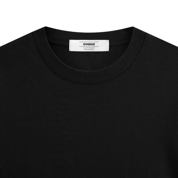 Siyah Oversize Baskılı Tişört Keep The Burning Yazılı Oversize Tshirt 1219 - Görsel 3