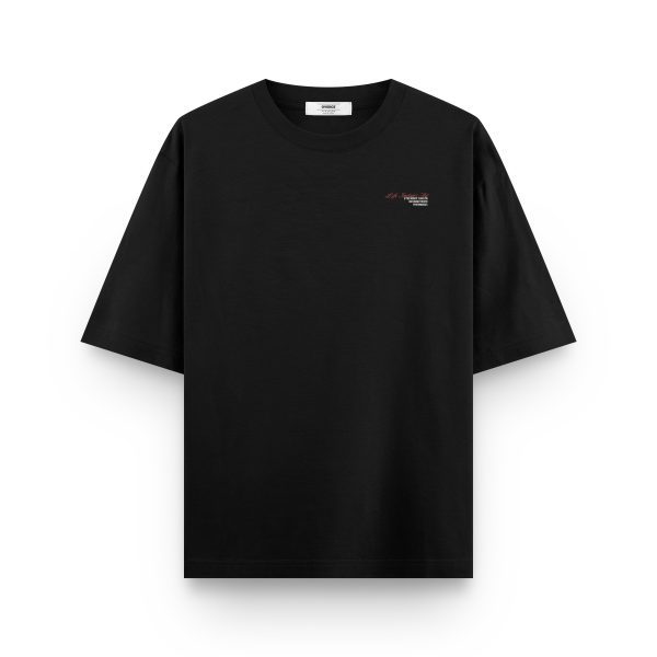 Siyah Oversize Tshirt Life Magician Sırt Baskılı T-shirt Oversize Yazılı Unisex Tişört 1218 - Görsel 2