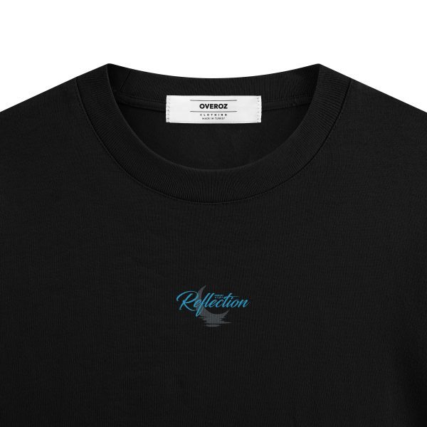 Çiçek Baskılı Oversize T-shirt Reflection T1204 - Görsel 5