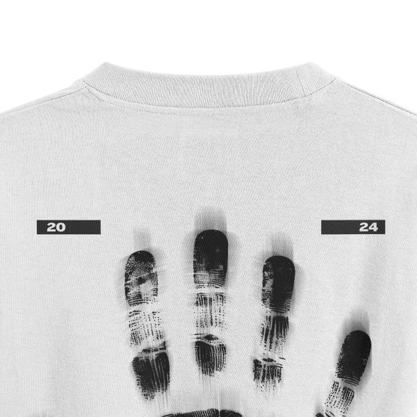 Beyaz Oversize Tişört Presence Existence Sırt Baskılı T-shirt Oversize Yazılı Unisex Tişört 1217 - Görsel 3