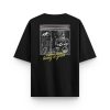 Relax Yazılı Oversize Tişört Thc Sırt Baskılı T-shirt