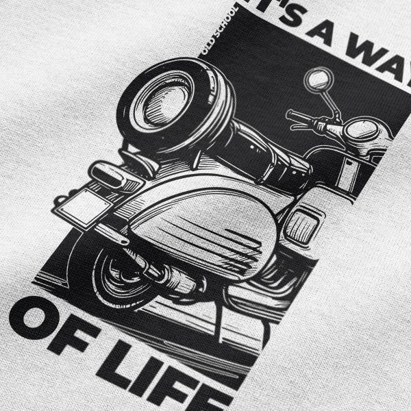 Scooter Baskılı Oversize Tişört It’s a Way of Life Unisex T-shirt 1244 - Görsel 5