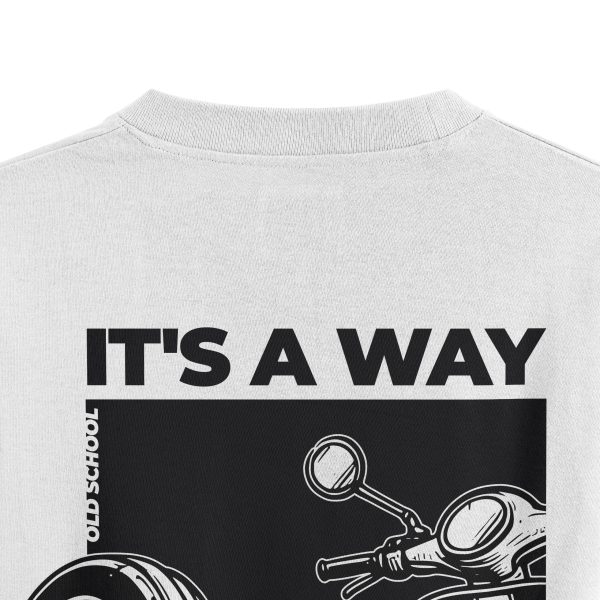 Scooter Baskılı Oversize Tişört It’s a Way of Life Unisex T-shirt 1244 - Görsel 4