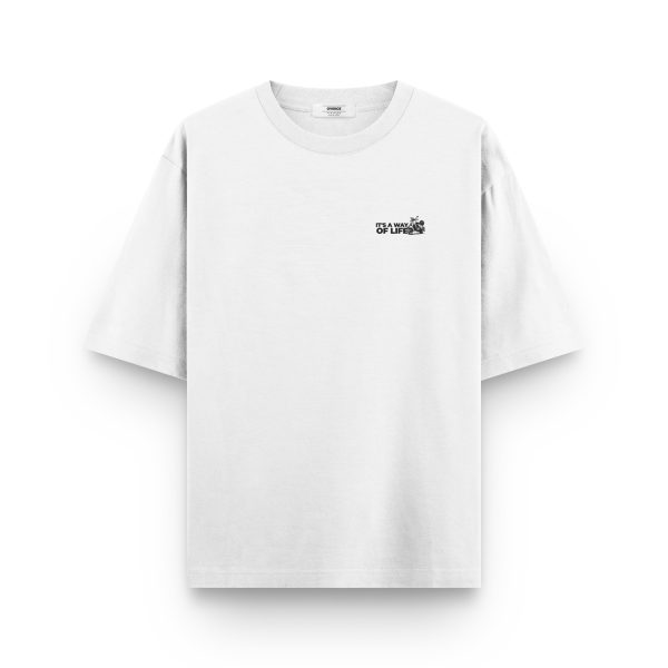 Scooter Baskılı Oversize Tişört It’s a Way of Life Unisex T-shirt 1244 - Görsel 2