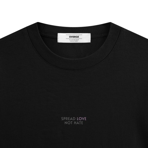 Çiçek Baskılı Tişört Youth Impact Yazılı Oversize Tişört 1253 - Görsel 3