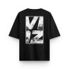 Overoz Yazılı Oversize Tişört