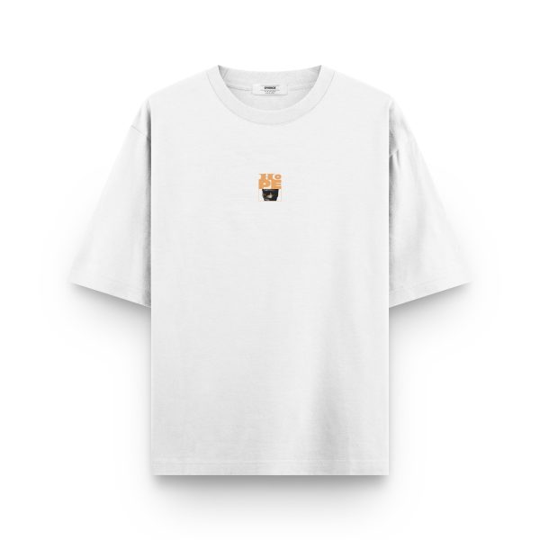 Hope Baskılı Oversize Tişört - 1230 - Görsel 2