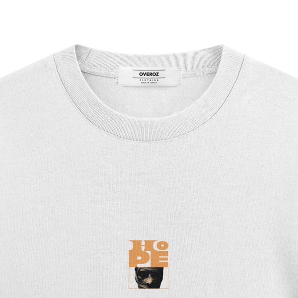 Hope Baskılı Oversize Tişört - 1230 - Görsel 3