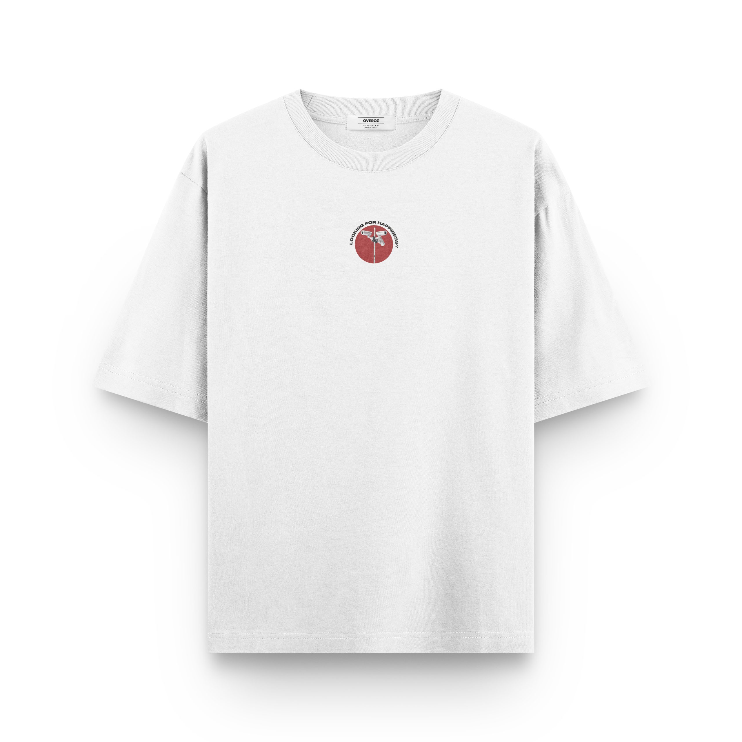 Erkek / Kadın Bulut Baskılı Oversize Tişört Sırt Baskılı T-shirt 1312 - Görsel 2