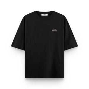 Galaksi Baskılı Oversize Tişört