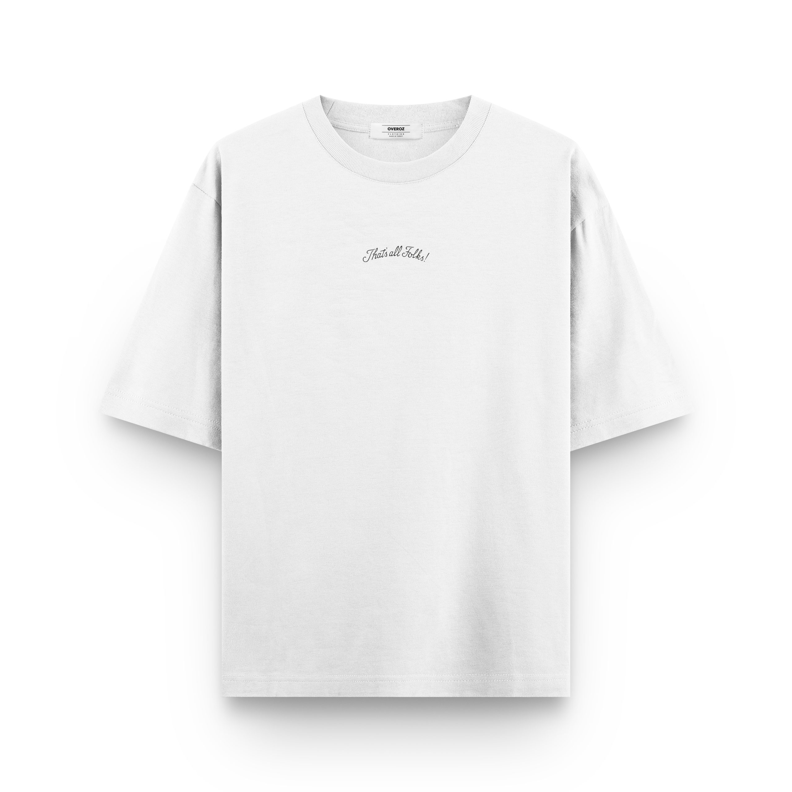 Erkek / Kadın Nostaljik Çizgi Karakter Baskılı Oversize Tişört Sırt Baskılı T-shirt 1303 - Görsel 2