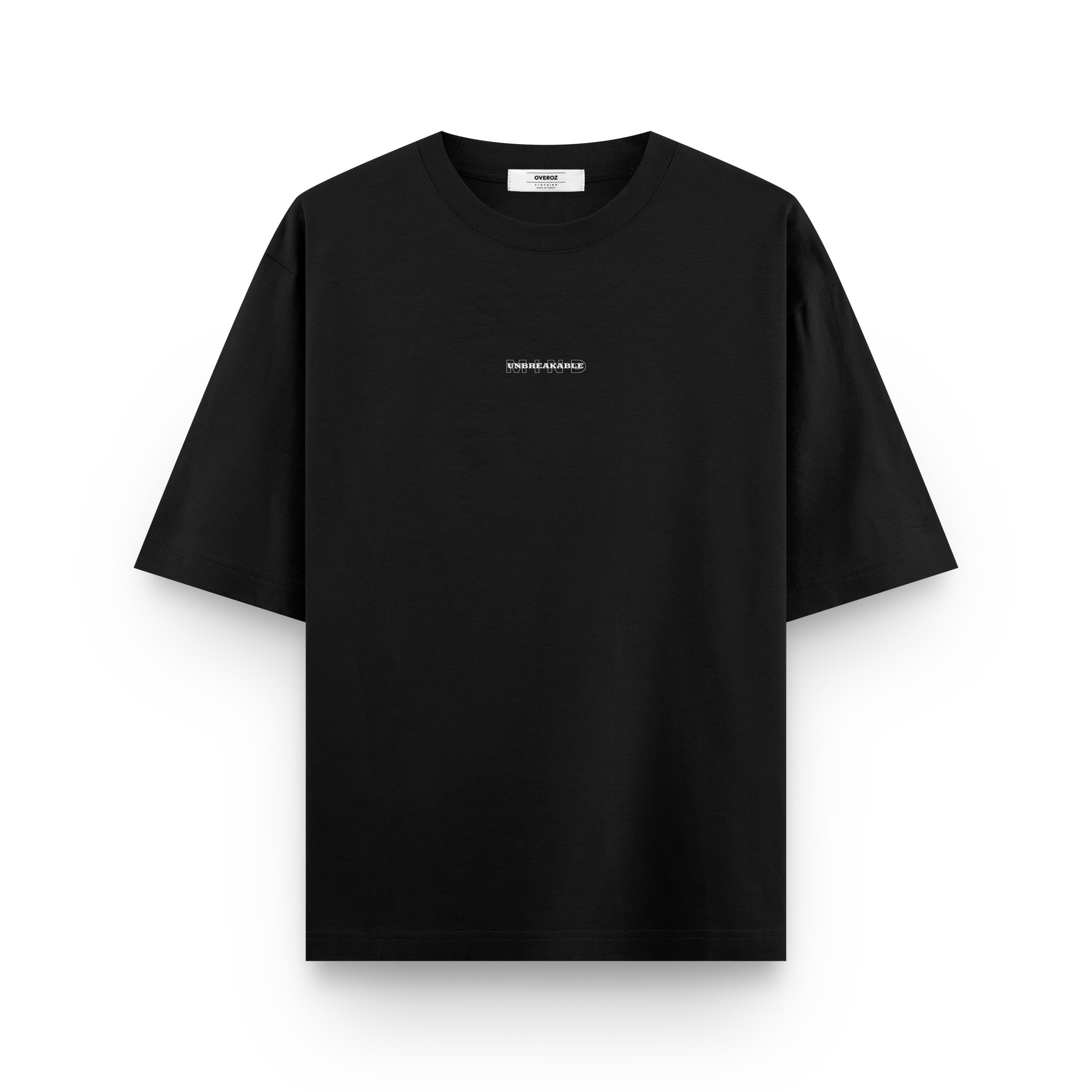 Erkek / Kadın Siyah Grafik Baskılı Oversize Tişört Sırt Baskılı T-shirt Baskılı Tshirt 1263 - Görsel 2