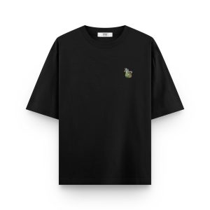 Salyangoz Baskılı Oversize Tişört