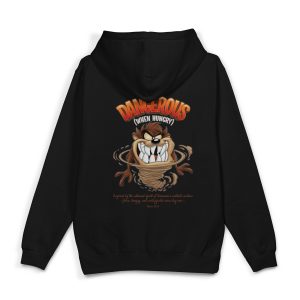 Tazmanya Canavarı Baskılı Oversize Sweatshirt