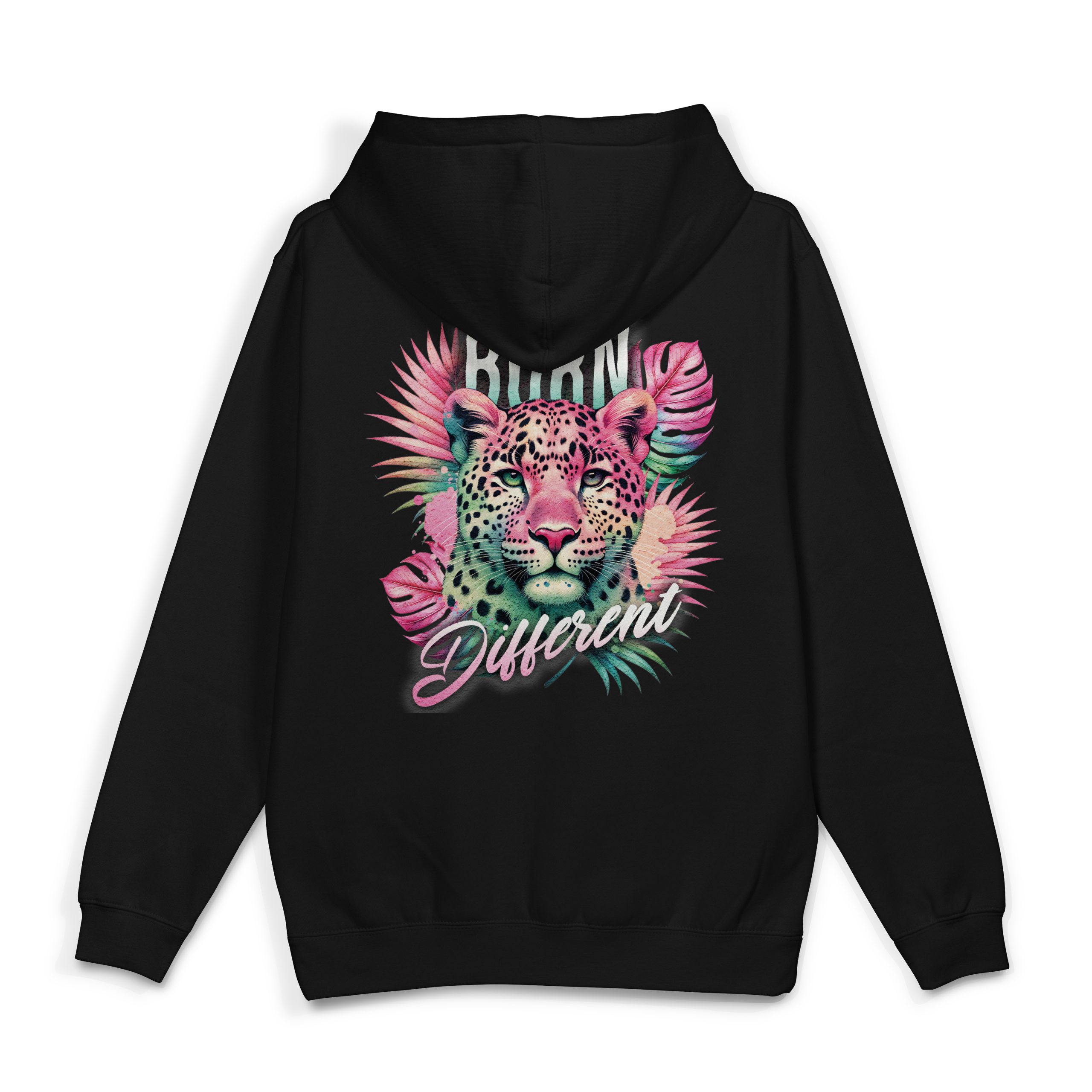 Renkli Kaplan Baskılı Oversize Sweatshirt