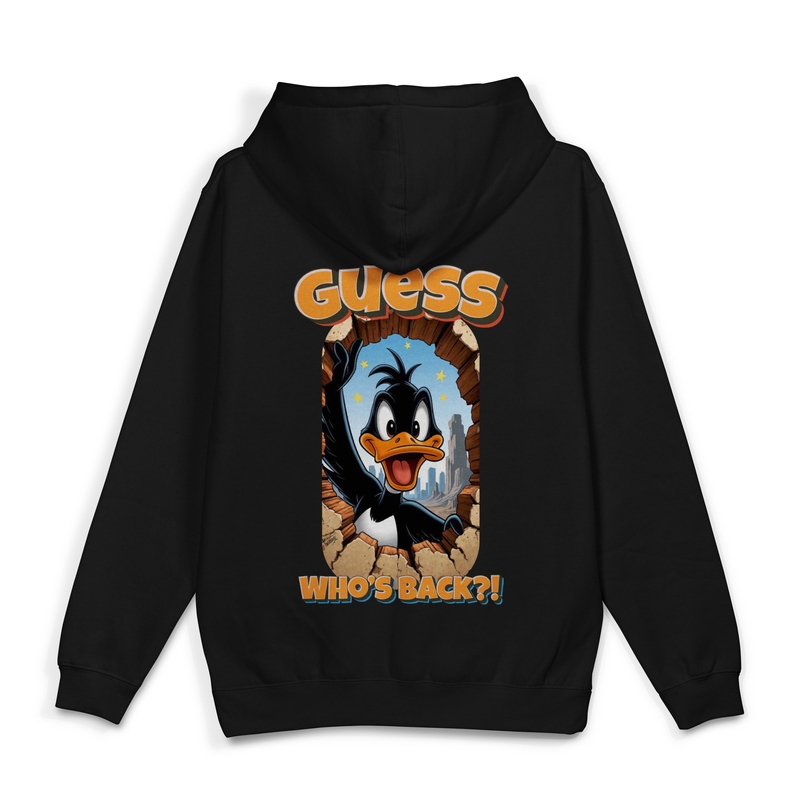 Daffy Duck Baskılı Kapüşonlu Sweatshirt