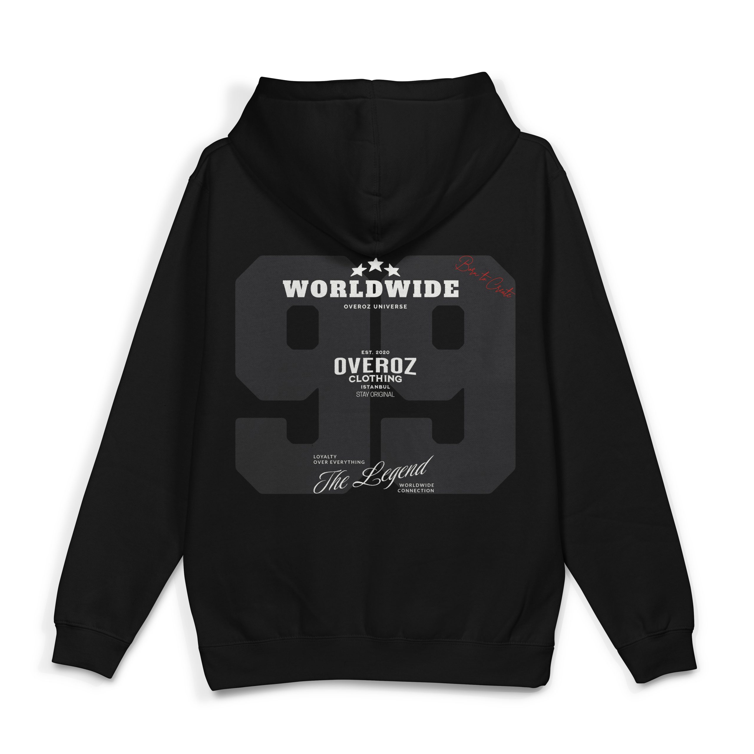 Rakam Baskılı Oversize Sweatshirt