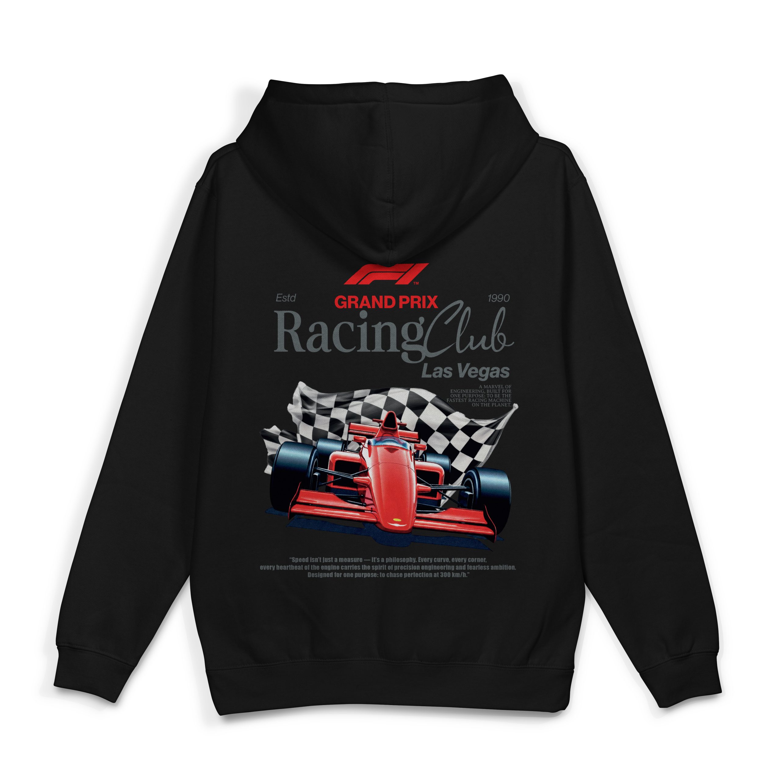 Yarış Arabası Baskılı Oversize Sweatshirt