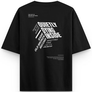 Motivasyon Baskılı Oversize Tişört