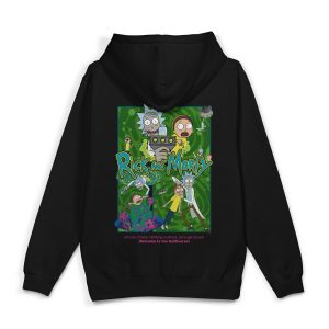 Rick and Morty Oversize Kapüşonlu Sweatshirt
